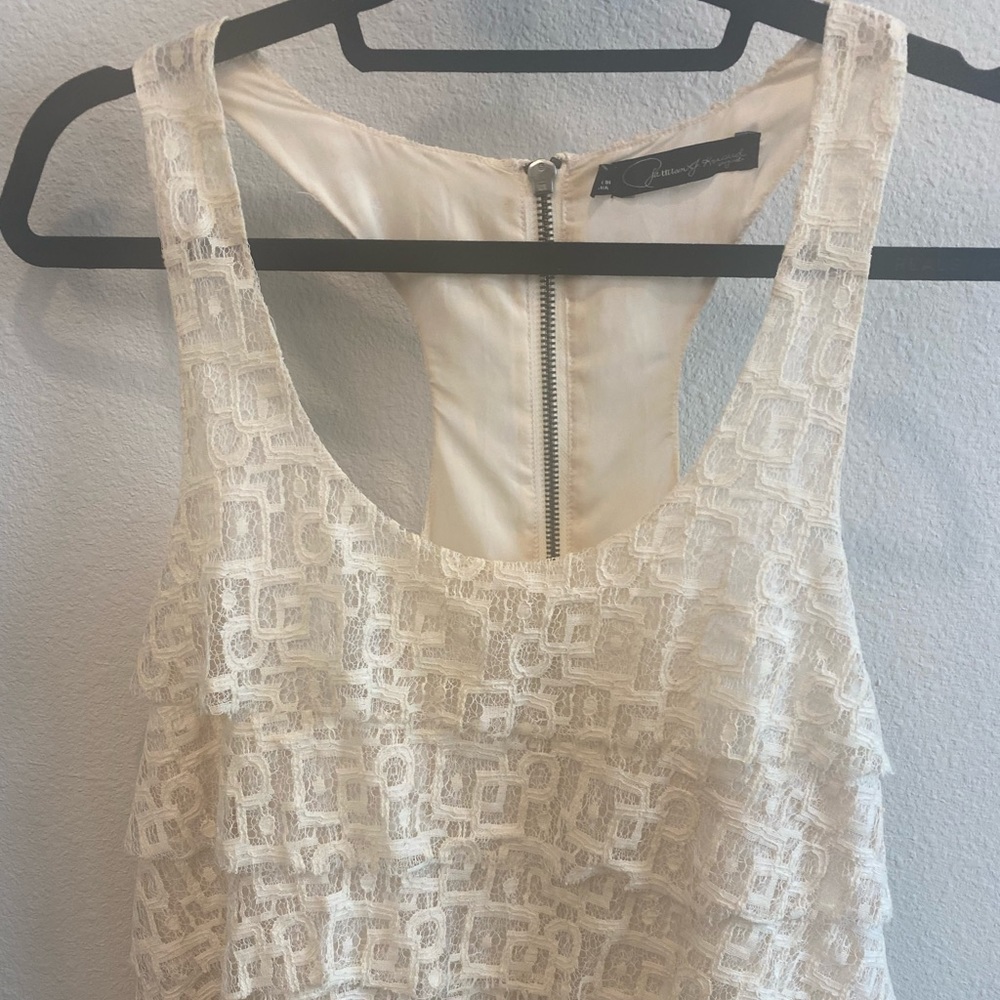 Lace racer back top